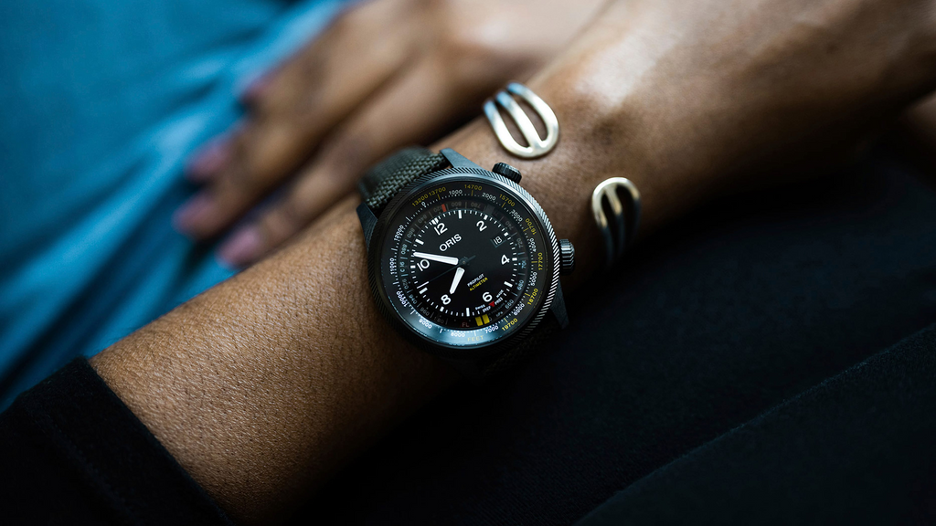 Oris ProPilot Altimeter - Feet Scale 47mm Black Dial Men's Watch 01 793 7775 8734-Set