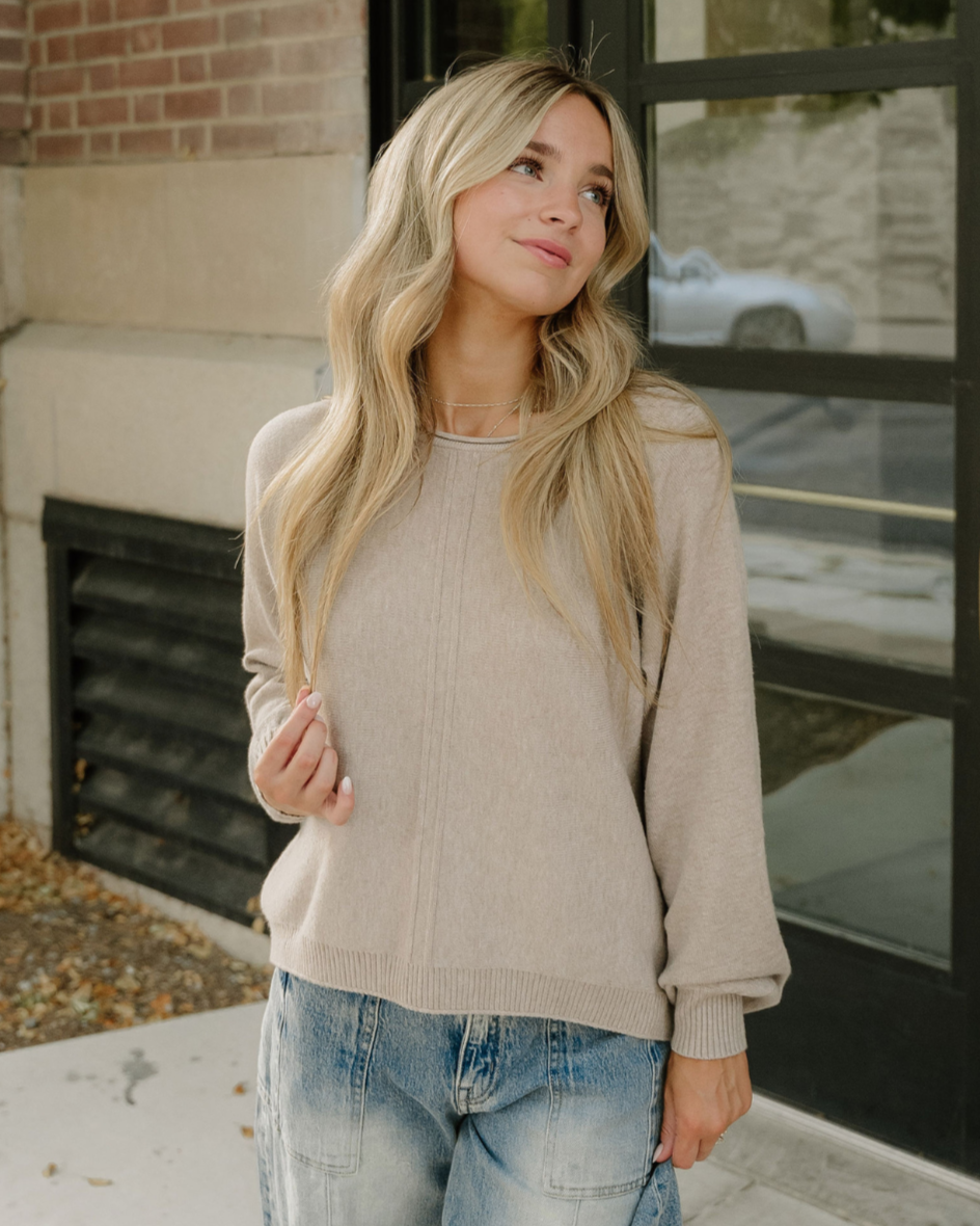 Rosa Sweater - Heather Mocha