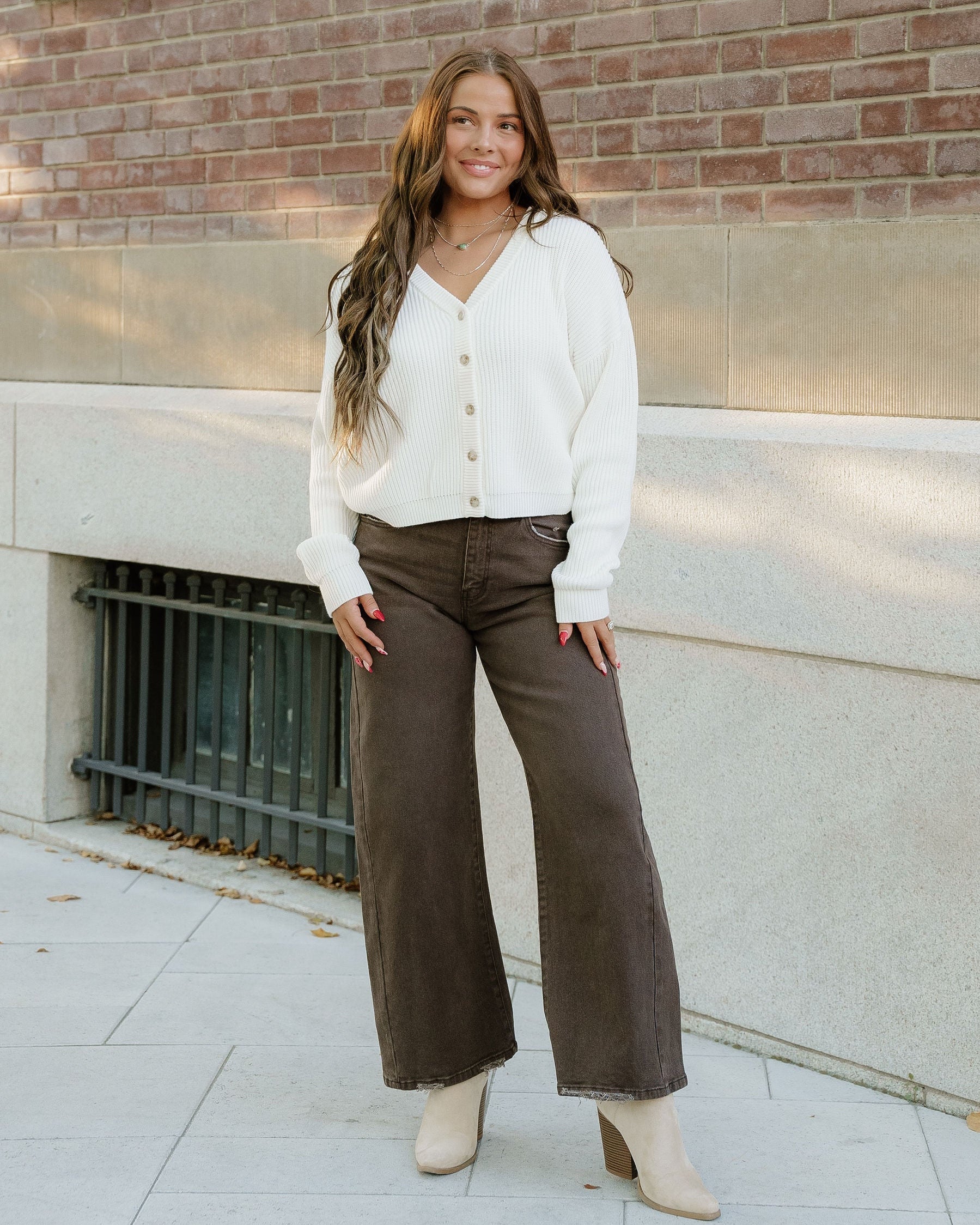 Fern Sweater Cardigan - Cream