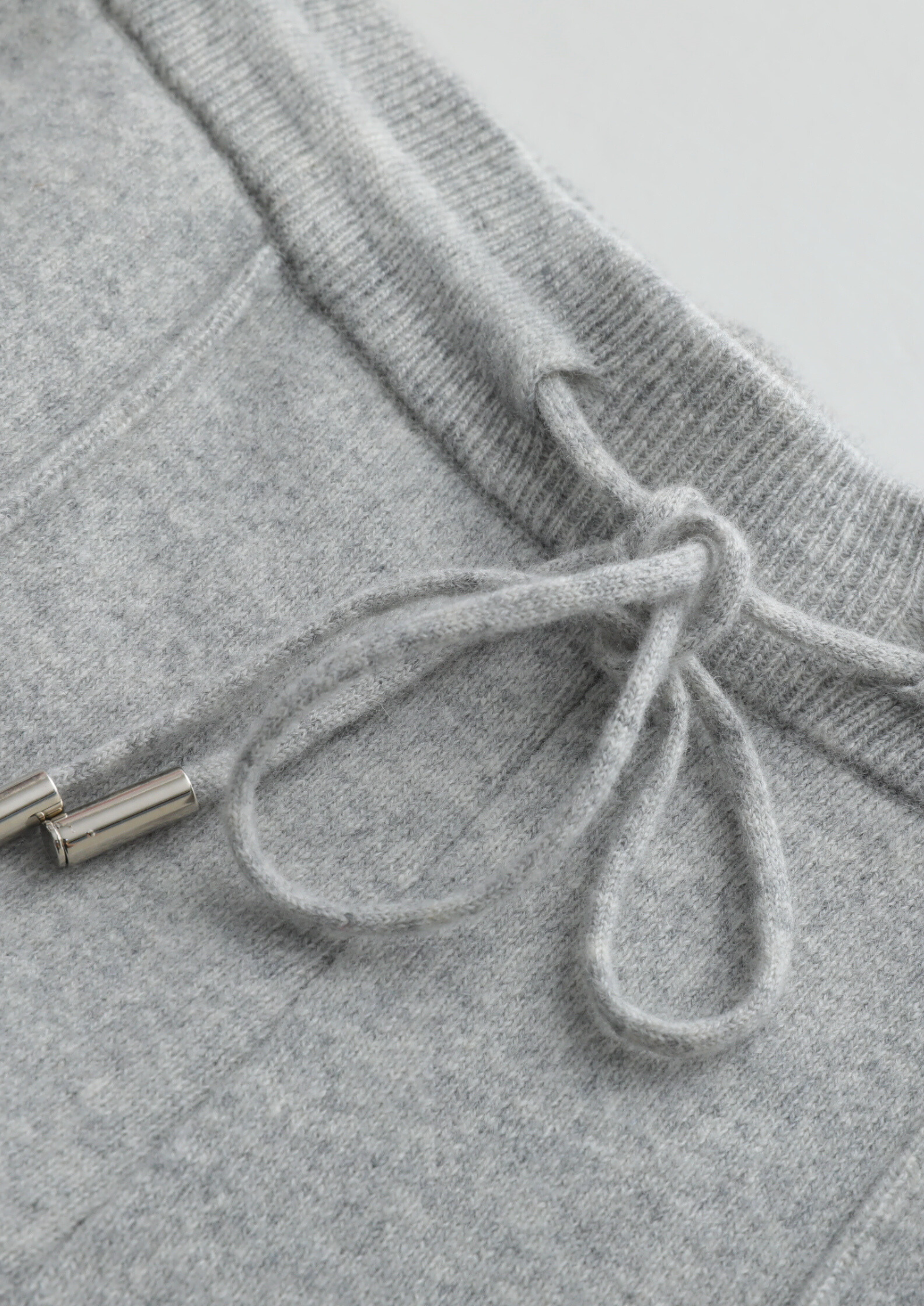 PURE EXTRA-FINE MERINO WOOL LUZZO SET - LIGHT GRAY