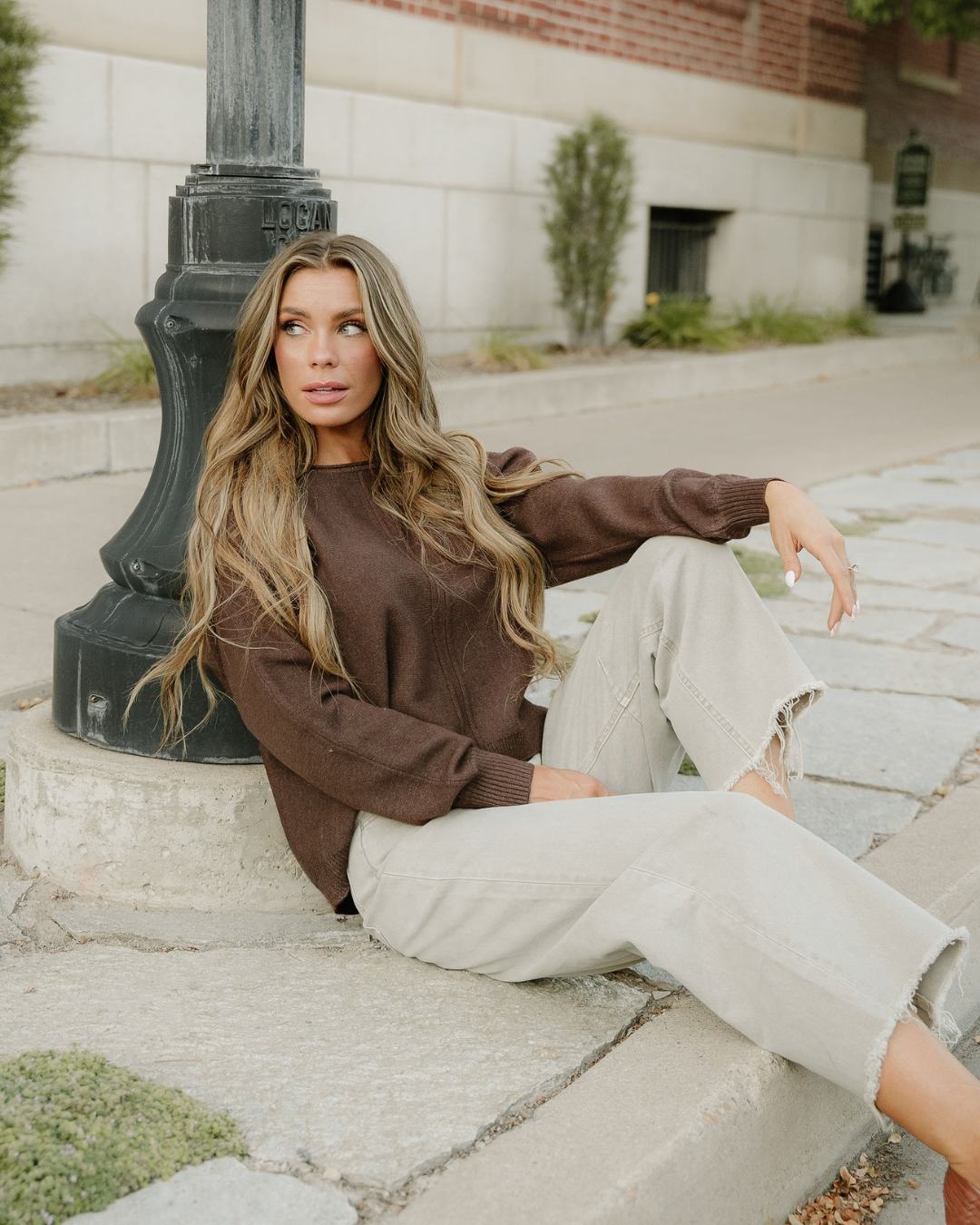 Rosa Sweater - Heather Brown