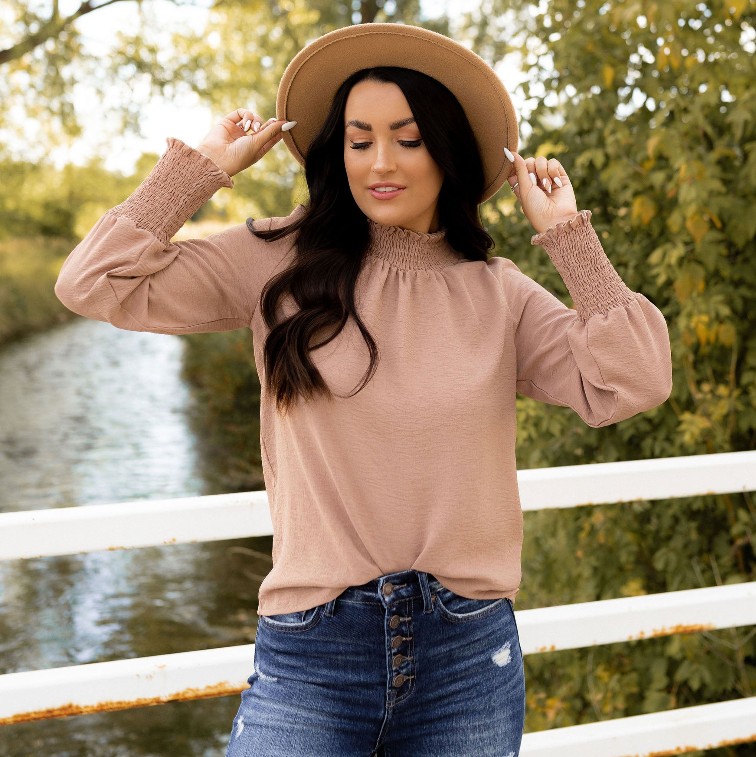 Cora Blouse - Ash Mocha