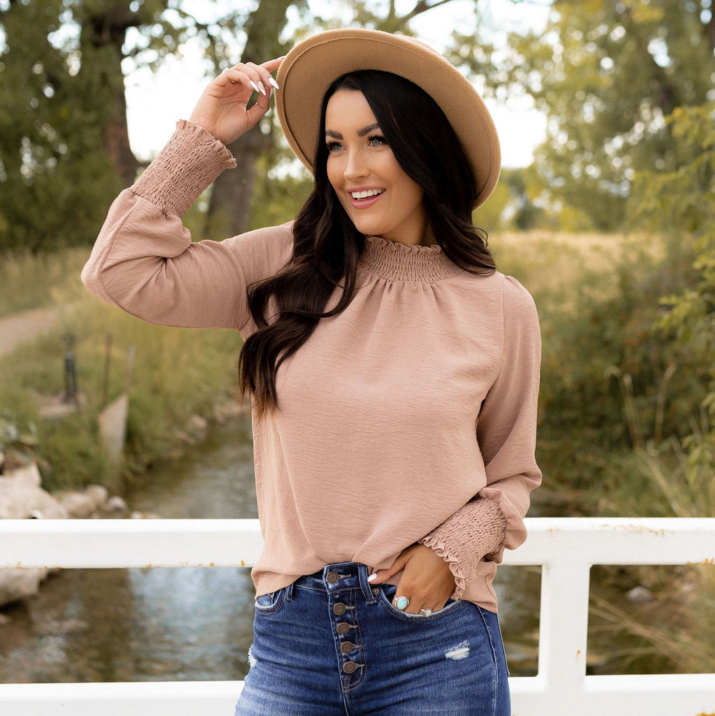 Cora Blouse - Ash Mocha