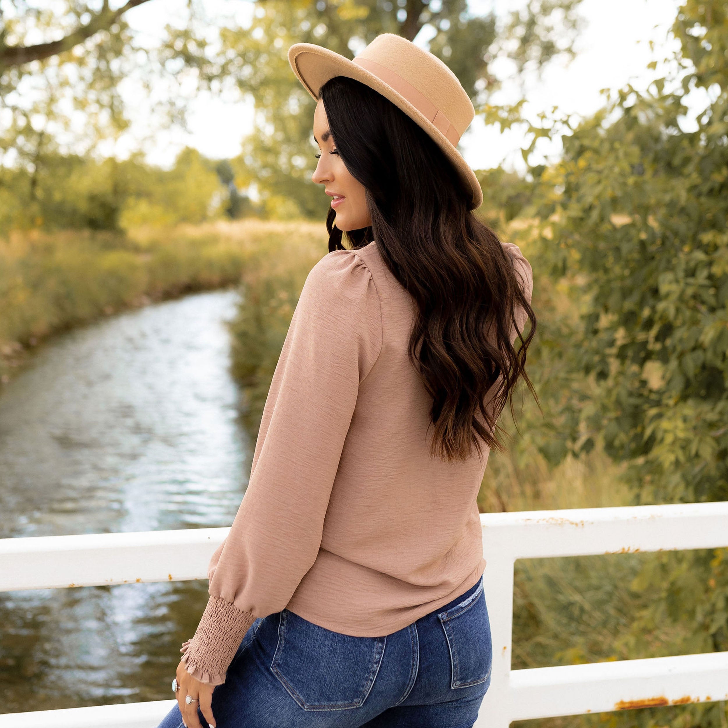 Cora Blouse - Ash Mocha