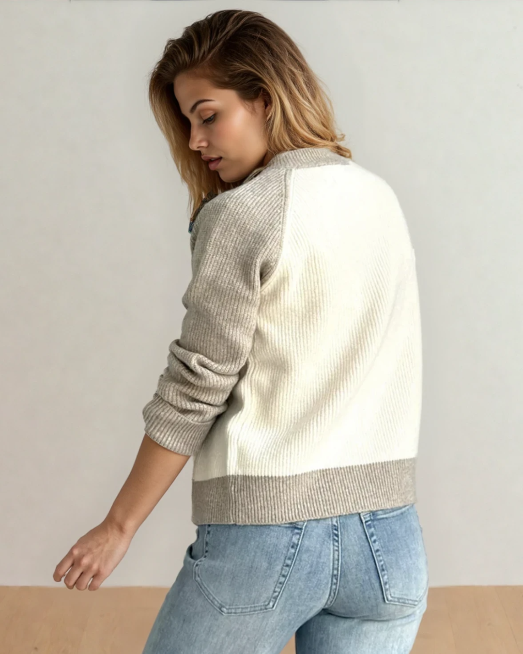 Wren Colorblock Button Front Casual Cardigan | Dropship