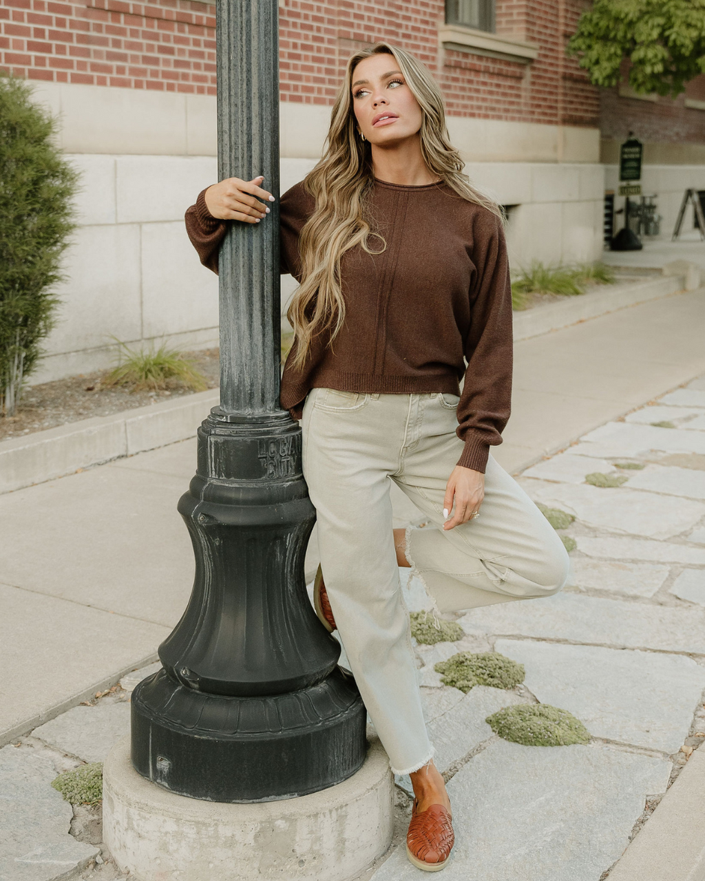 Rosa Sweater - Heather Brown