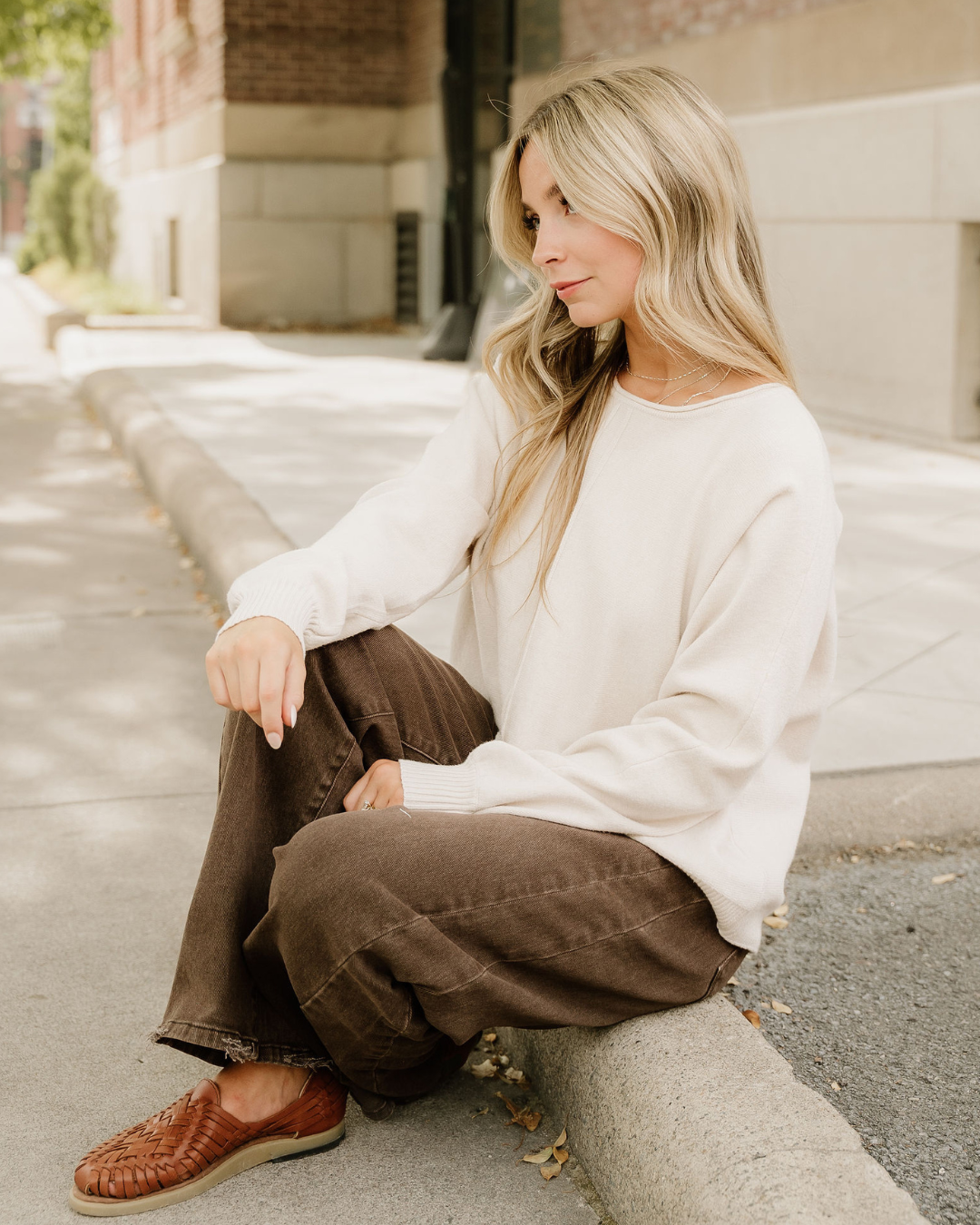 Rosa Sweater - Sand Beige