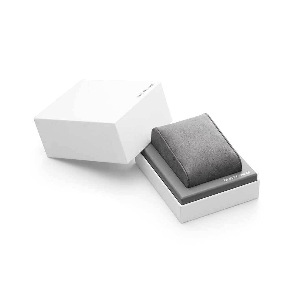 BERING Automatic Polished/Brushed Silver 43mm Blue Sunray Men's Watch 16743-307