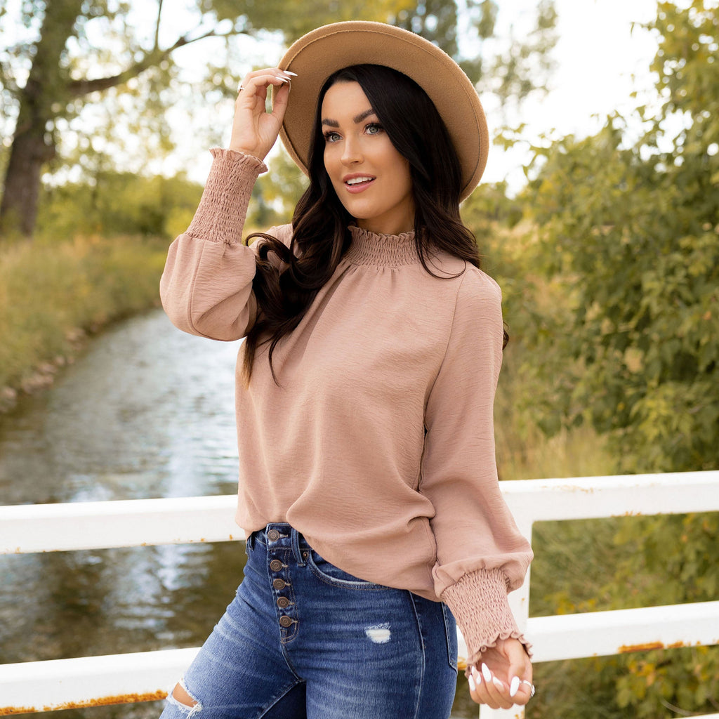 Cora Blouse - Ash Mocha