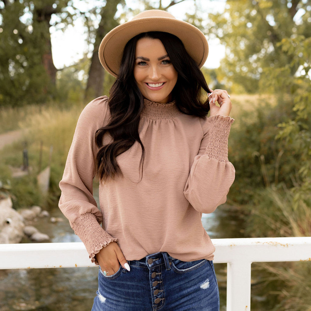 Cora Blouse - Ash Mocha