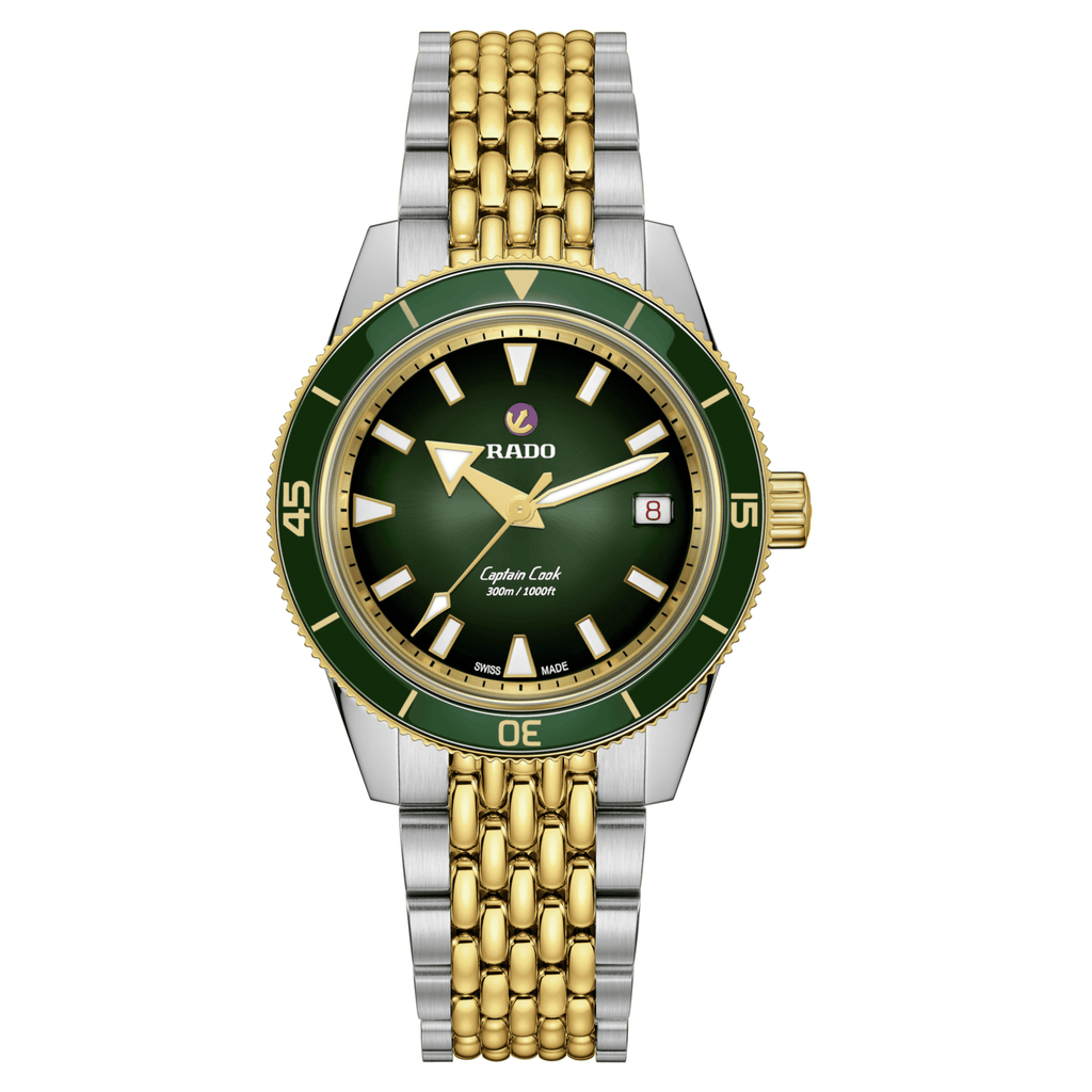 RADO Captain Cook Automatic 39mm Green Dial Men's Watch R32225313
