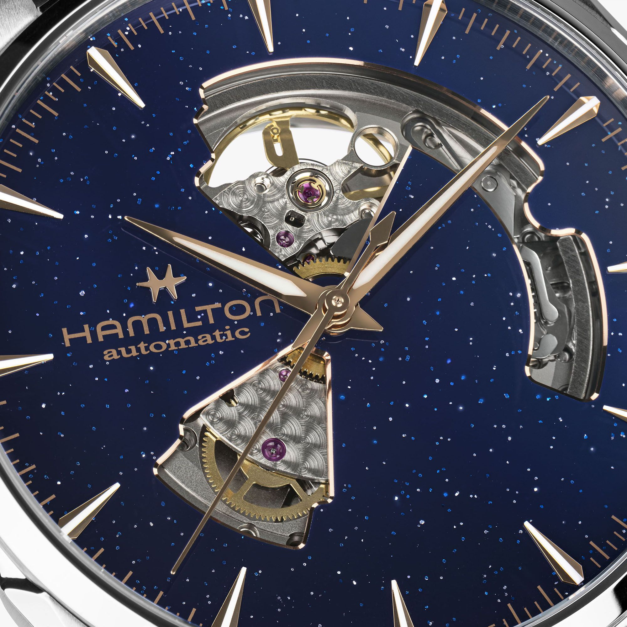 Hamilton Jazzmaster Open Heart Auto 42mm Blue Aventurine Dial Men's Watch H32705640