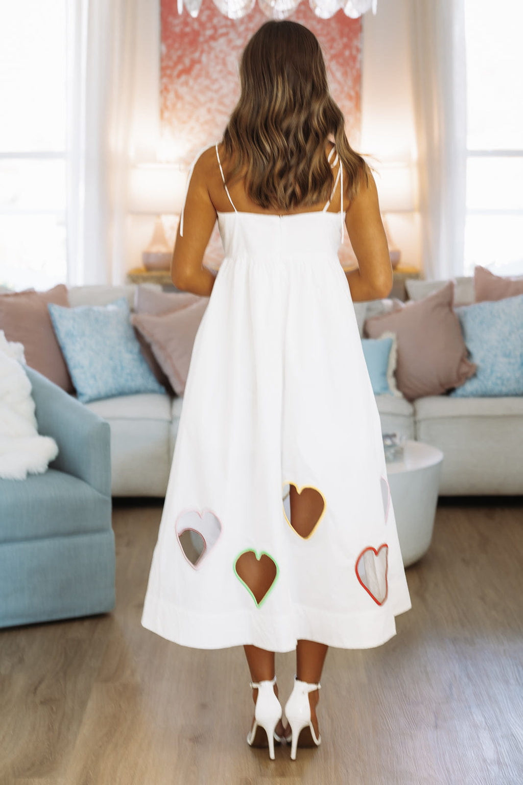 Cupid's Cutout Midi Dress - White