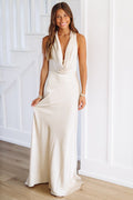 Andie Satin Maxi Dress - Champagne