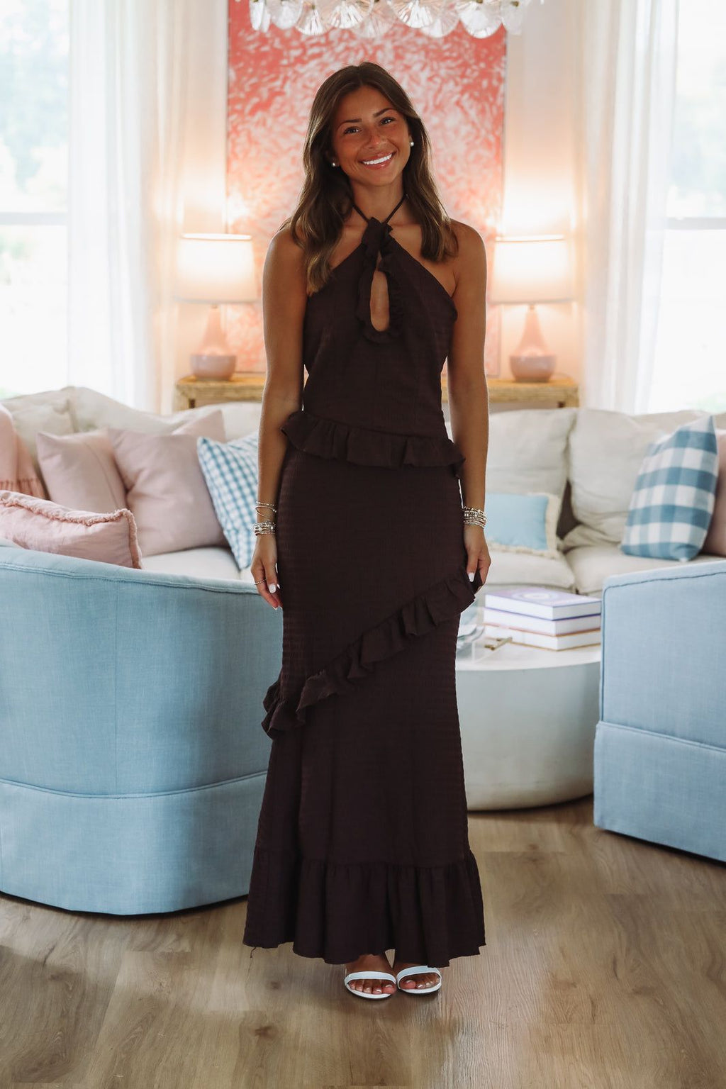 Daydream Feeling Maxi Dress - Brown