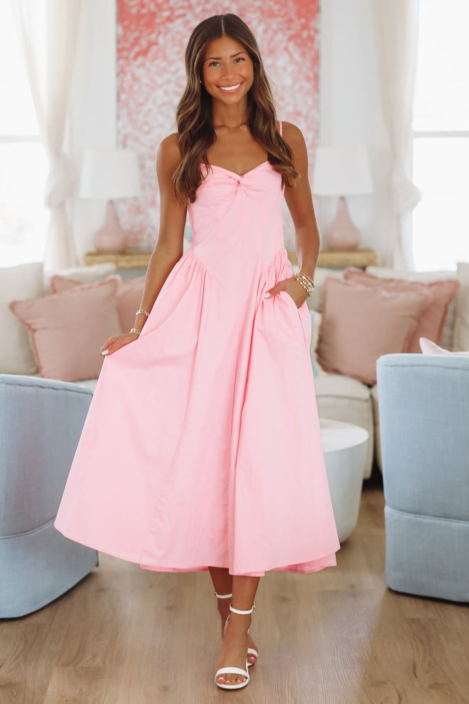Destene Maxi Dress - Pink
