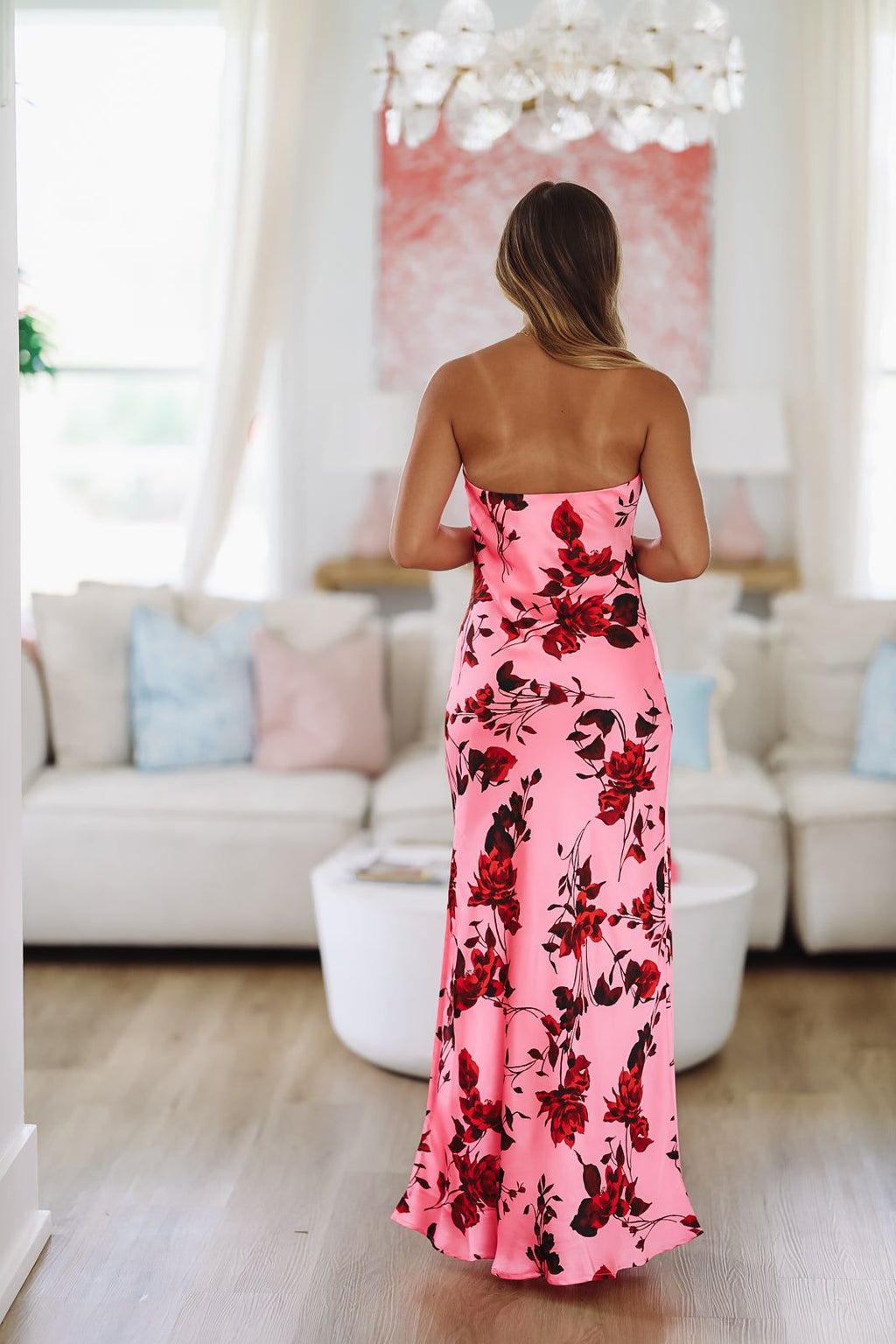 Different Level Maxi Dress - Pink