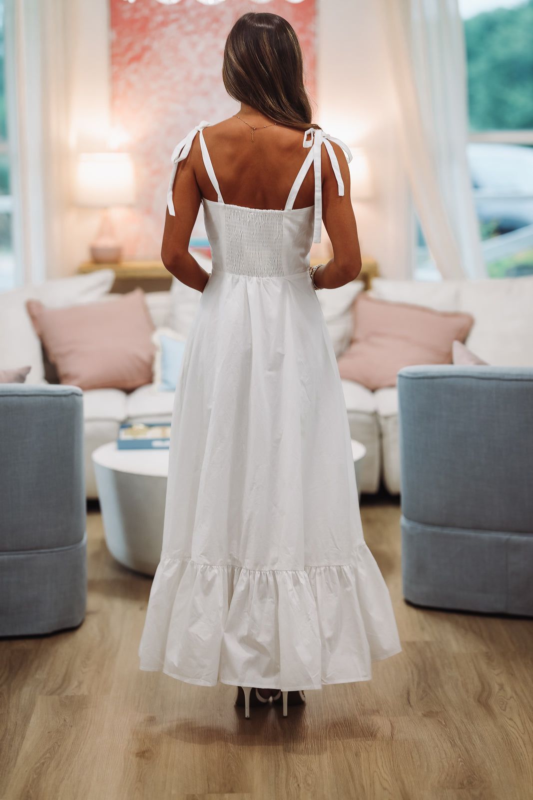 Designate Your Fate Maxi Dress - White