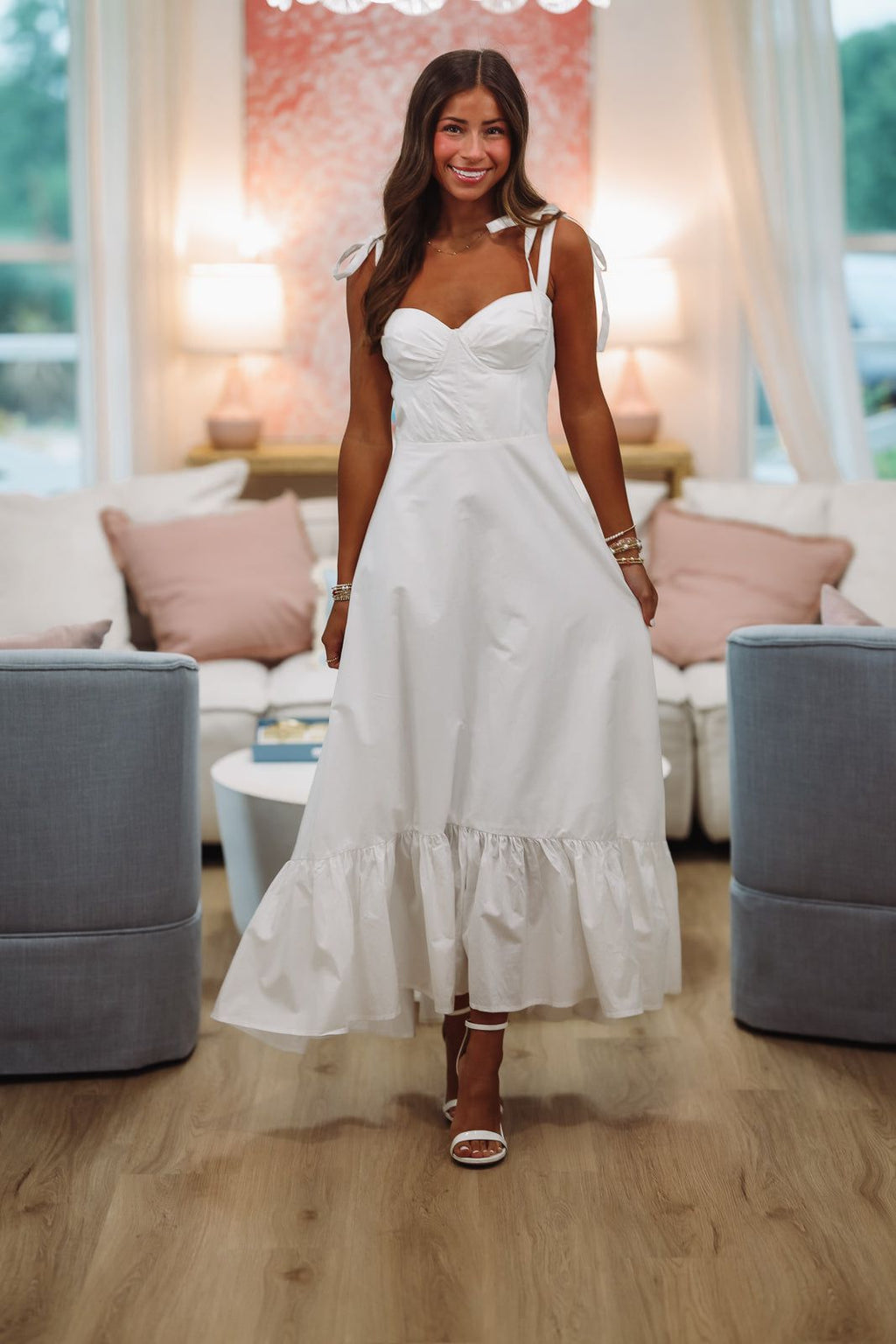 Designate Your Fate Maxi Dress - White