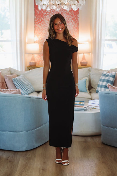 Before the Storm Maxi Dress - Black
