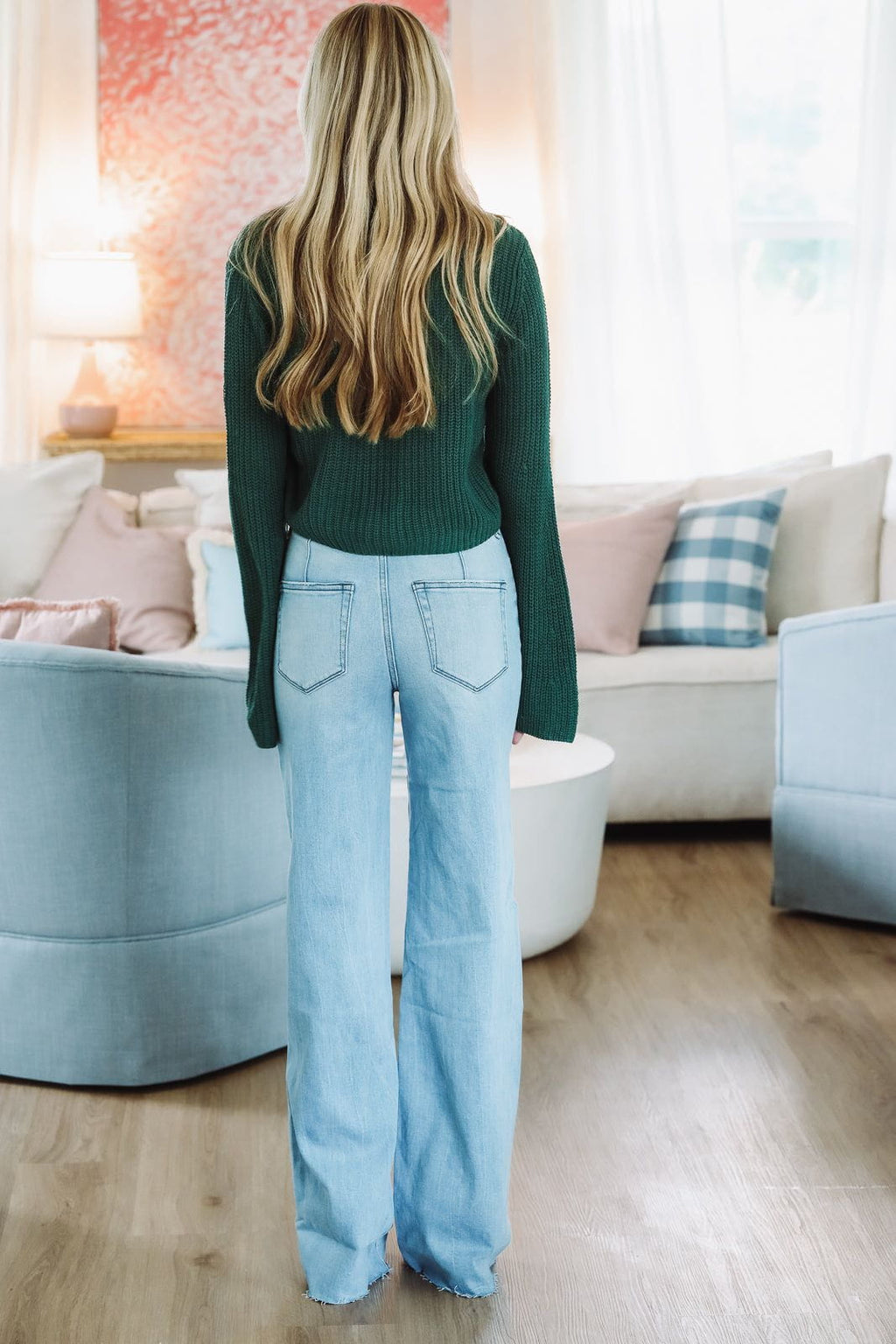 Graceful Knit Cardigan - Green